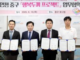 인천 중구 등 4개 기관, 결식 우려 아동 돕는 행복두끼 협력 체계 구축  기사 이미지