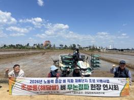 포항시, ‘해담쌀’ 생력재배단지 통해 고품질 쌀 생산 기반 구축 기사 이미지
