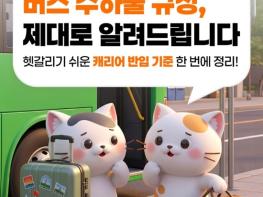 국토교통부, 버스 수하물 규정, 제대로 알려드립니다 기사 이미지
