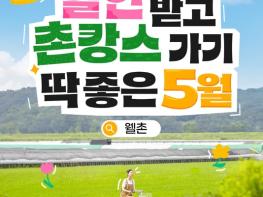 문화체육관광부, 할인받고 촌캉스 가기 딱 좋은 5월 기사 이미지